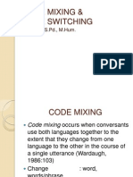 Code Mixing & Code Switching: Jaufilllaili, S.PD., M.Hum
