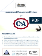 C&A Sourcing International Limited Recruitment System PDF