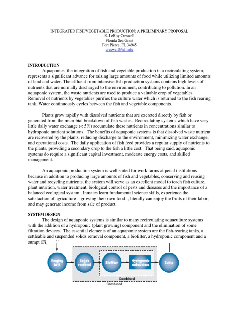 Aquaponics Proposal | PDF | Aquaponics | Hydroponics
