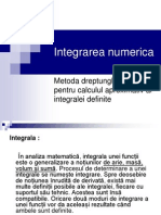 Integrarea Numerica Metoda Dreptunghiurilor Pentru Calculul Aproximativ Al Integralei MD