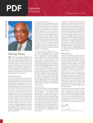 Harvard SEAS, Newsletter, Spring 2007