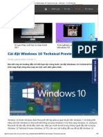 Cài đặt Windows 10 Technical Preview - VnReview - Tư vấn Máy tính PDF
