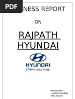 Download Business Report on rajpath hyundai by Aakash Chaudhary SN25055620 doc pdf