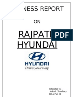 Business Report On Rajpath Hyundai