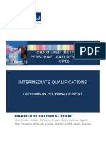 CIPD Intermediate Level 5 HRM Brochure