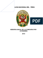 PNP Acobamba memoria 2014