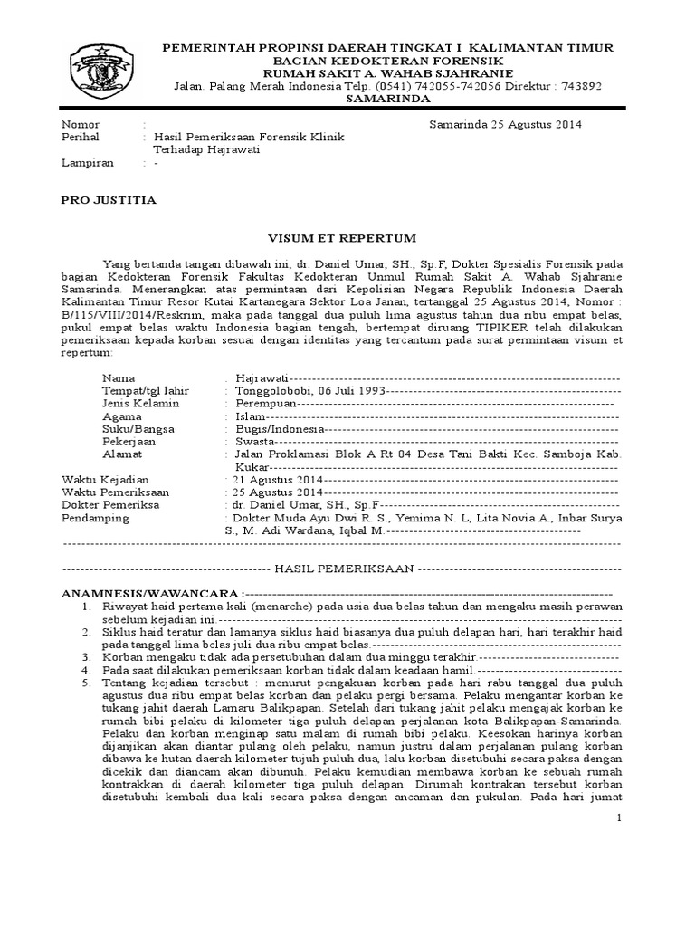 Contoh Surat Visum SITINORWANISAID
