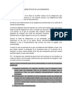 Principales Problemas Éticos de Los Ingenieros