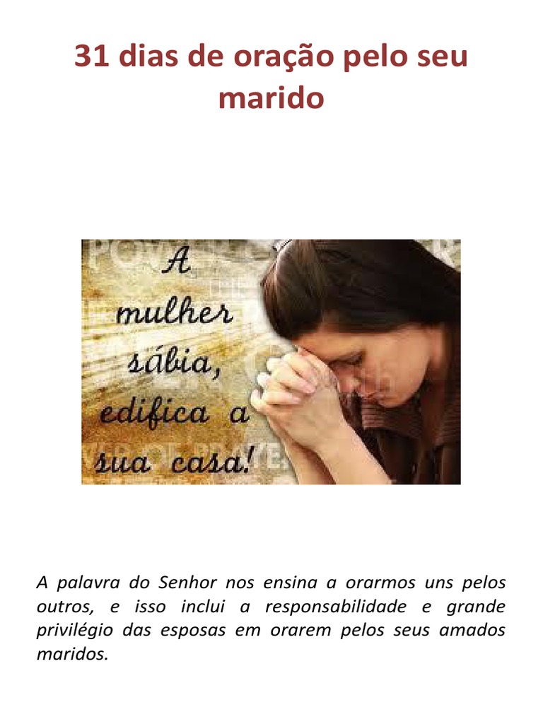 31 Dias de Oração pelo Marido | PDF | Oração | Sabedoria