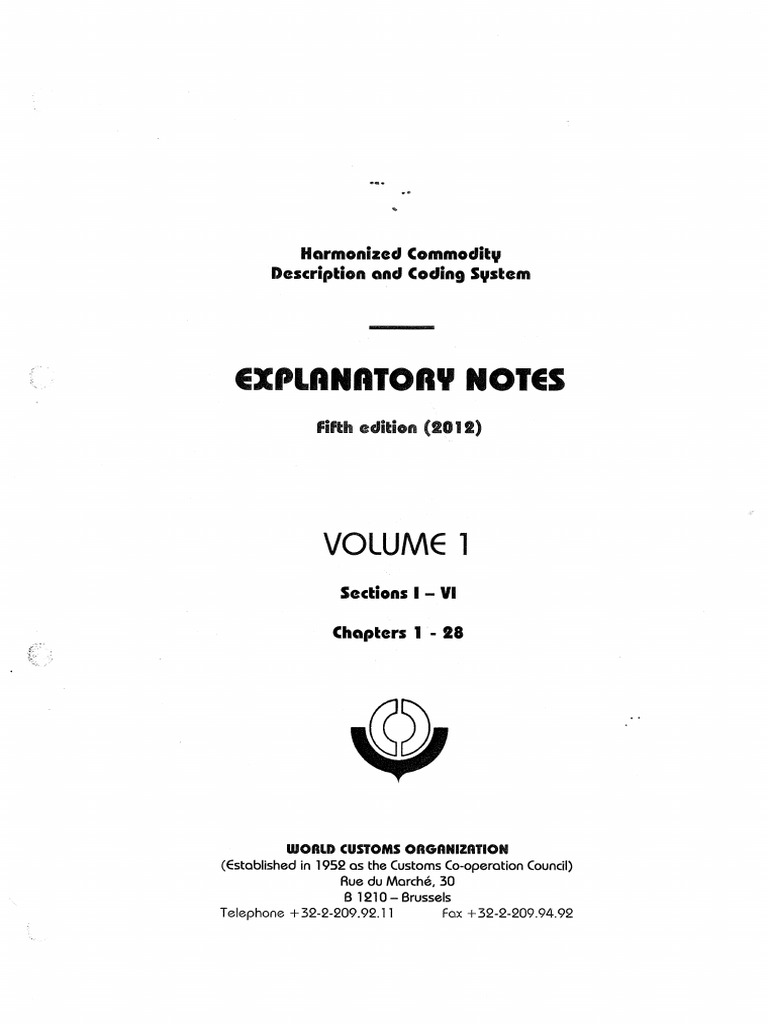 Explanatory Notes Volume I PDF