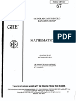 GRE Mathematics 9367