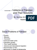 Socialproblemsofpakistanandtheirsolutions Bymumtazalikhaskhelinadeemwagan 120609021632 Phpapp02