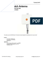 Cellular Patch Antenna: Operating Frequency 802-980 MHZ Product Code: Patch-A0026