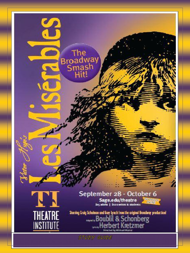 Les Misérables Study Guide for Educators | PDF | Cosette | Marius Pontmercy