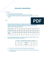 Statistics Seminar 9 Advanced Tests