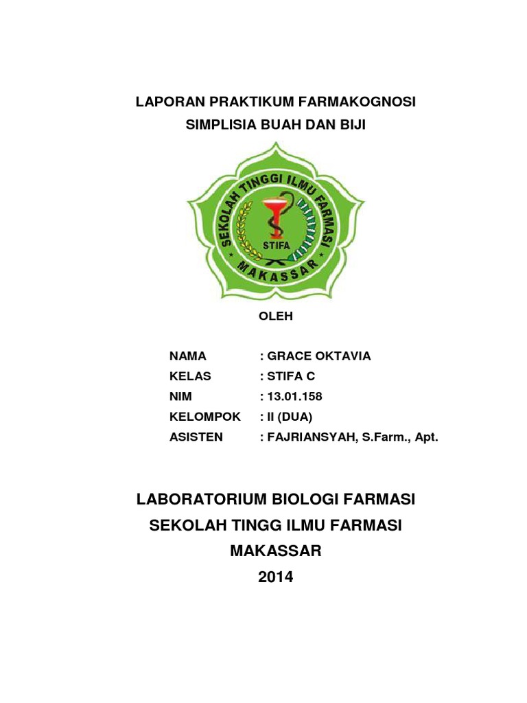 Laporan Praktikum Simplisia