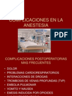 Complicaciones en La Anestesia