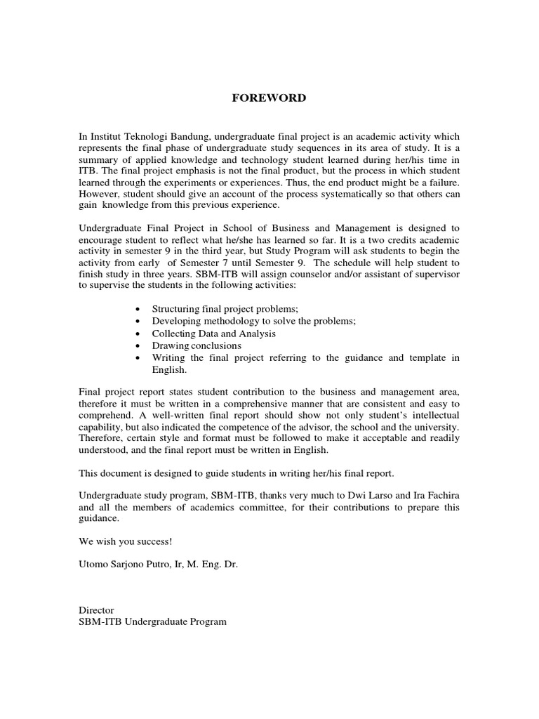 Format Tugas Akhir Program Sm Sbm Itb Evaluation Copyright