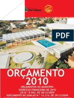 LOA 2010 - Orçamento Municipal 2010 Fortaleza