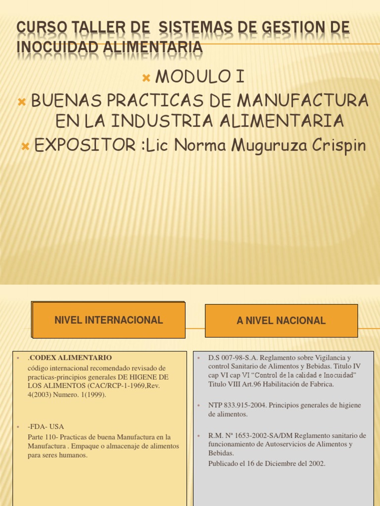 Buenas Prácticas de Inocuidad Alimentaria | PDF | Análisis de Riesgo y ...
