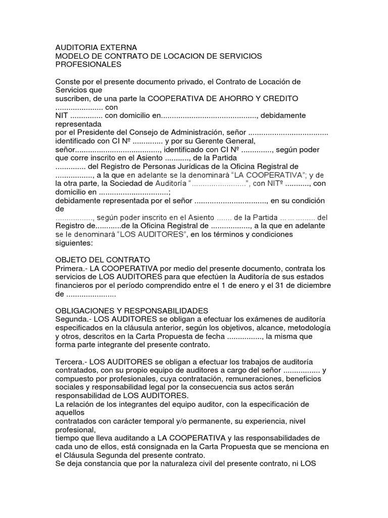 Auditoria Externa | PDF | Cooperativa | Seguro