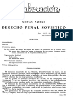 Notas Sobre El Derecho Penal Soviético