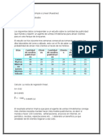 Análisis de Regresión Simple o Lineal