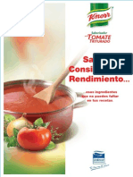 Recetario de Saborizador para Tomate Triturado Knorr