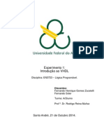 Relatório Exp1 Introdução Ao VHDL Lógica Programável Quad5.2