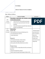 Perancangan Kerja Menu Minum Petang