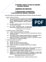 Prova Do Concurso 2011 2012 Agroecologia Ensino Medio Hospedagem Meio Ambiente