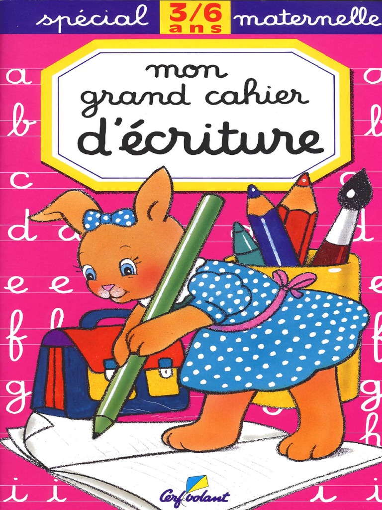 Mon Grand Cahier D'écriture Pdf Gratuit
