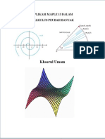 Aplikasi Maple Dalam Pada Materi Kalkulus Peubah Banyak Edisi 1