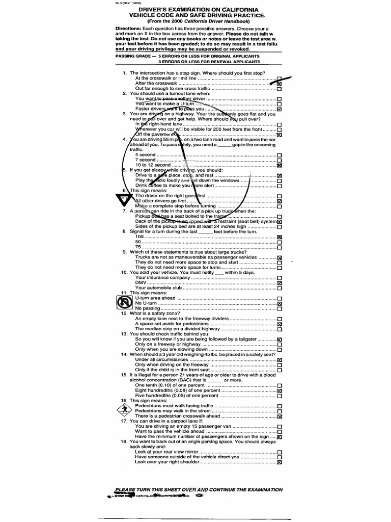 DMV Tests | PDF