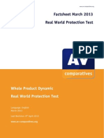 Factsheet March 2013 Real World Protection Test