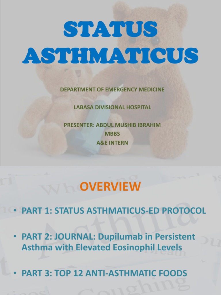 Status Asthmaticus Asthma Glucocorticoid Free 30day Trial Scribd