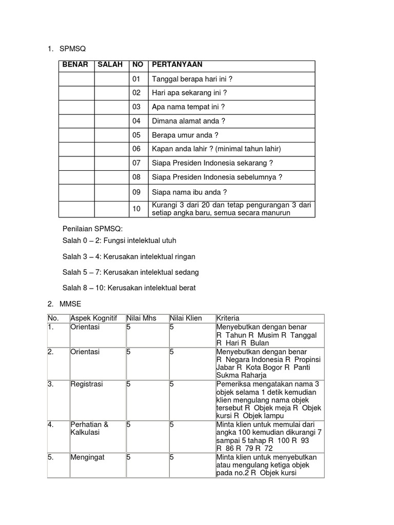 SPMSQ | PDF