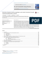 Overview of Power Inverter Topologies and Control Structures for Grid Connected Photovoltaic Systems