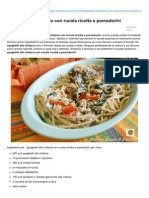Blog.giallozafferano.it-spaghetti Alla Chitarra Con Rucola Ricotta e Pomodorini