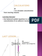 Titration Calculations