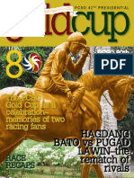 PCSO 42nd Presidential Gold Cup Souvenir Magazine