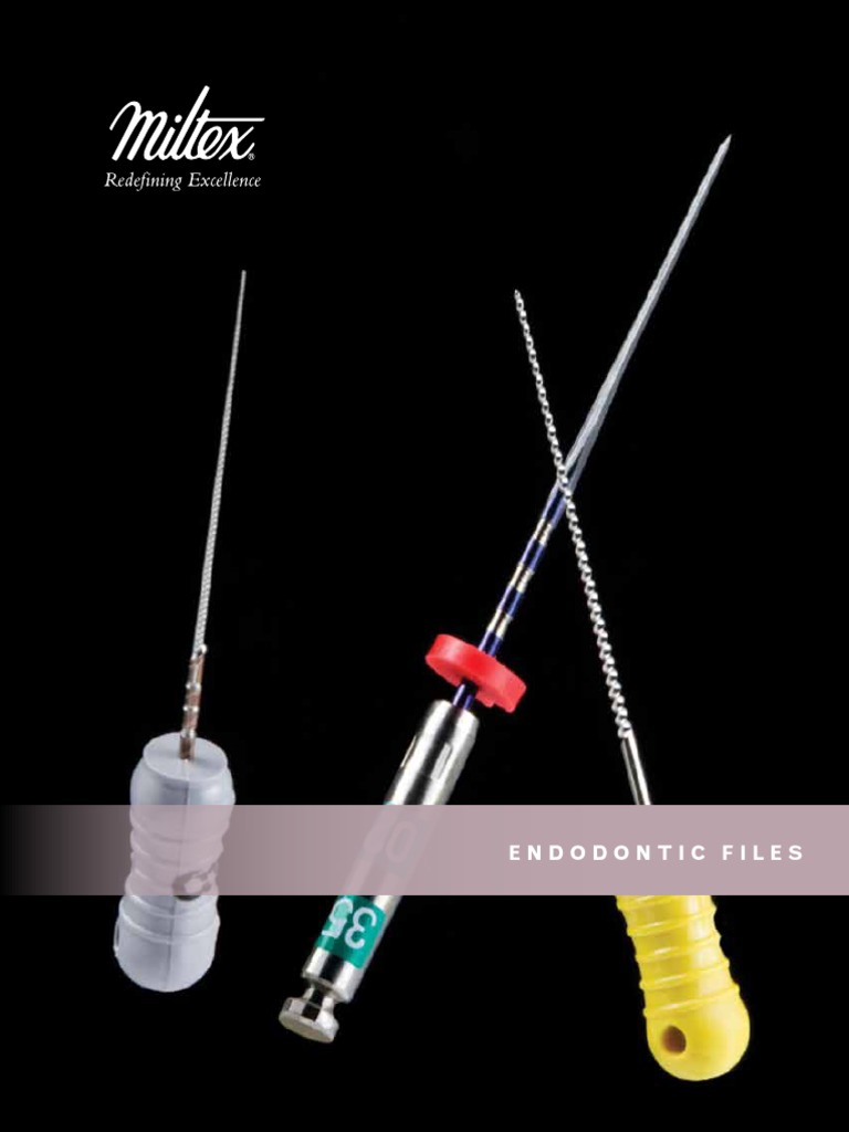 Brochure Endodontic Files PDF Stainless Steel Steel