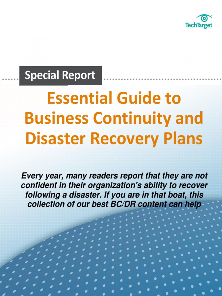 Disaster Recovery and Bus Continuity Guide | PDF | Business Continuity ...