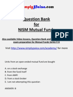 Mutual Fund NISM VA Question Bank