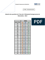 Gabarito 1ªfase Omabc 2013