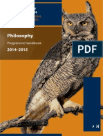 Philosophy Prog Hbk 14-15