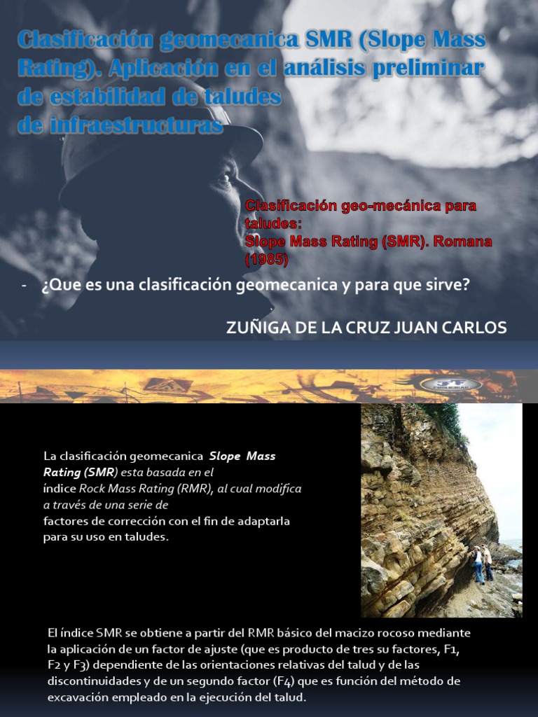 Clasificación Geomecánica SMR en Taludes | PDF | Aluminio | Science