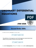 Second Order Ordinary Differential Equations