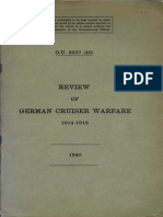  Rewiew of German Cruiser Warfare 1914 1918 UK 1940