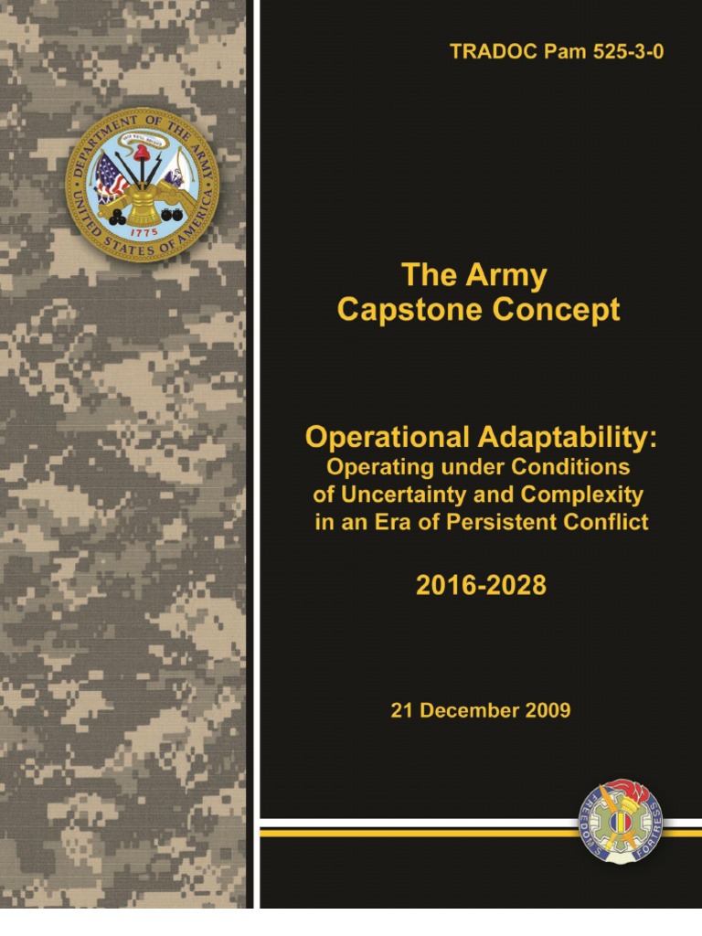 Army Capstone Concept 2009 (Final) United States Army Military